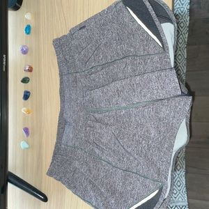 Heather gray lulu hotty hot shorts